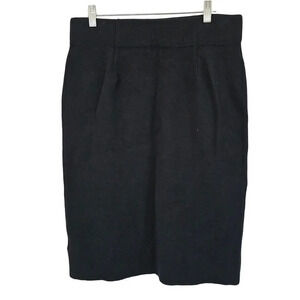 Chaps Ralph Lauren Black Stretchy‎ Bodycon Pencil Skirt, Medium